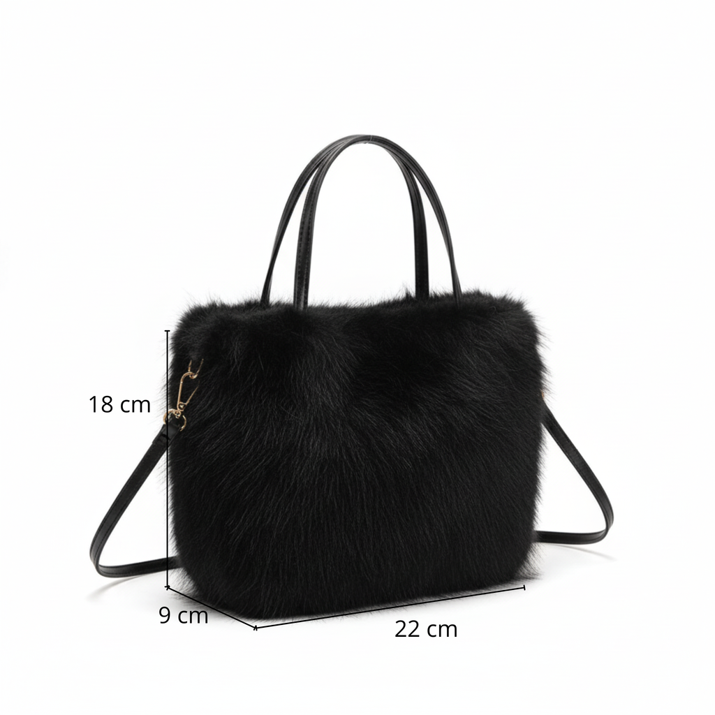 Sac bandoulière femme en Fausse Fourrure Doux Élégant - Dalya