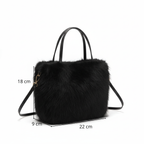 Sac bandoulière femme en Fausse Fourrure Doux Élégant - Dalya