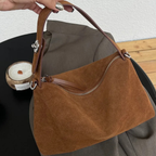 Sac bandoulière femme en daim Style chic - VELORA
