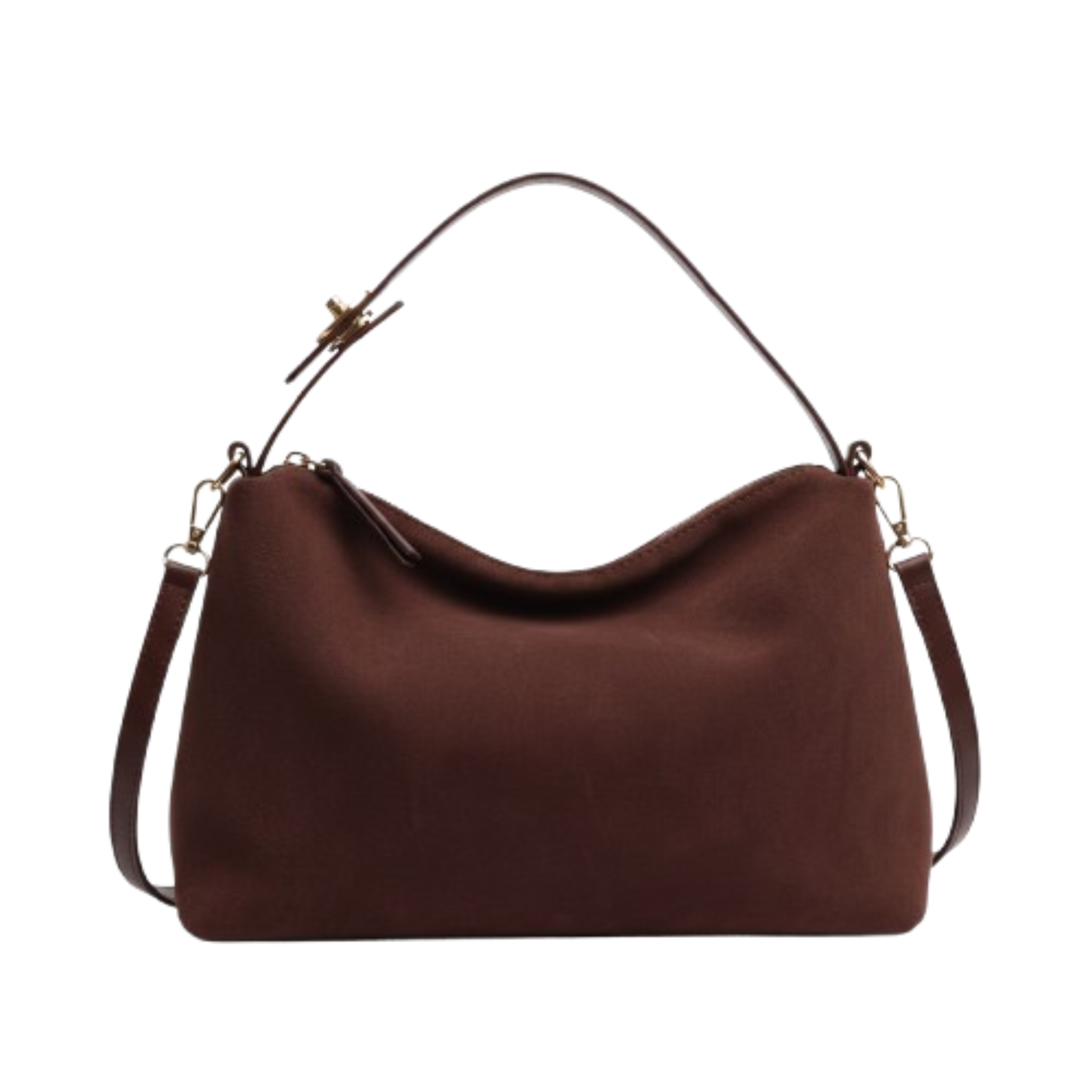 Sac bandoulière femme en daim Style chic - VELORA