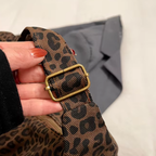 Sac bandoulière doux spacieux - Leopard