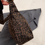 Sac bandoulière doux spacieux - Leopard