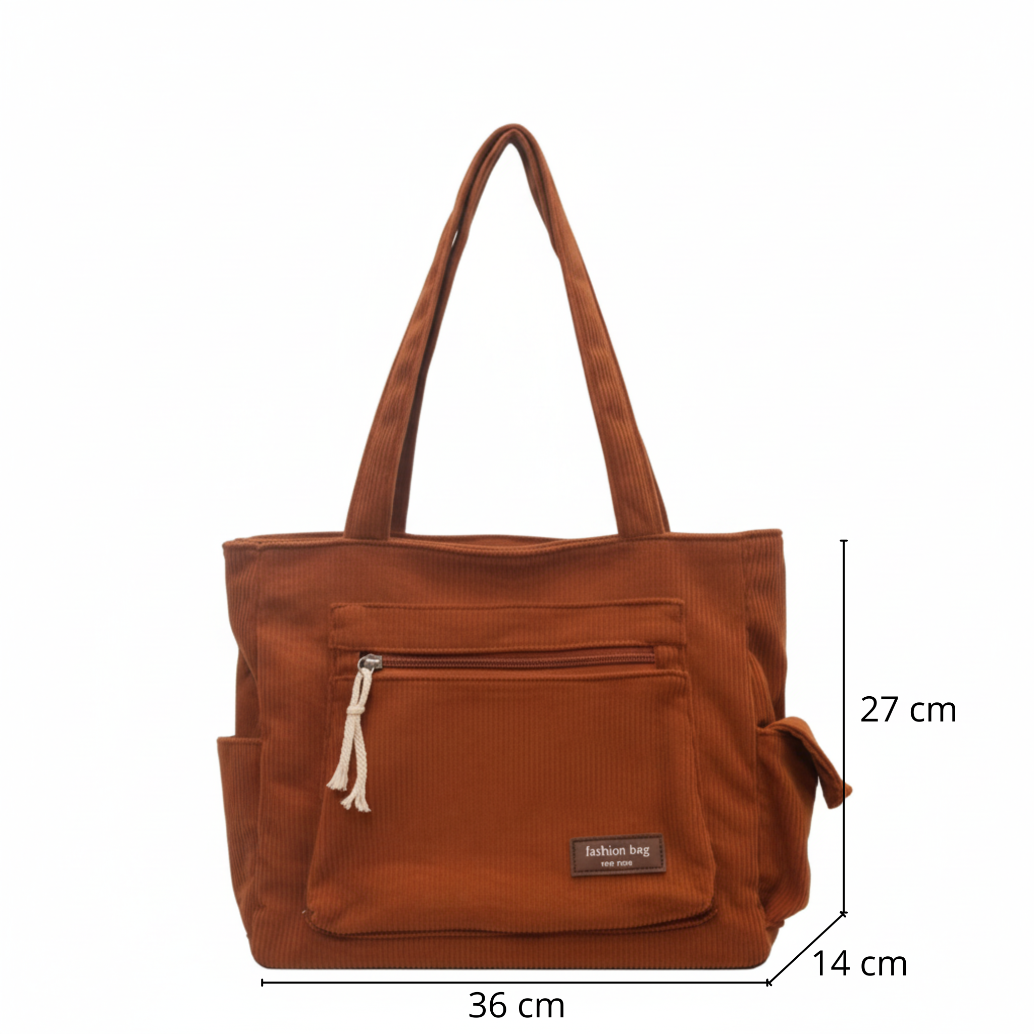 Sac bandoulière multi-poches grande capacité - Aline