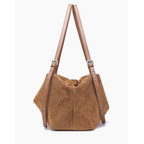 Sac a main femme en cuir bandoulière souple grand format - Lyne