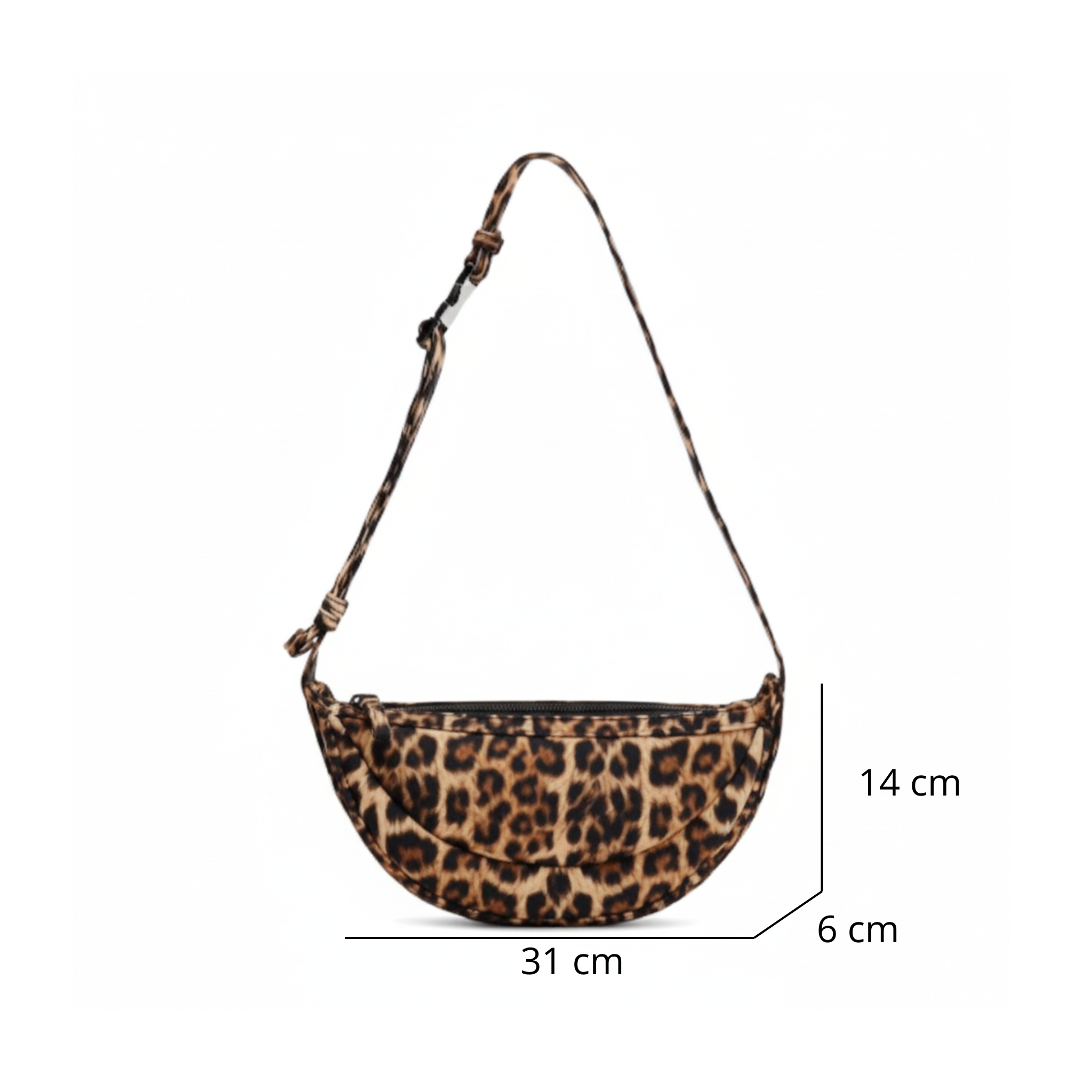 Sac à Bandoulière Femme Imprimé Léopard
