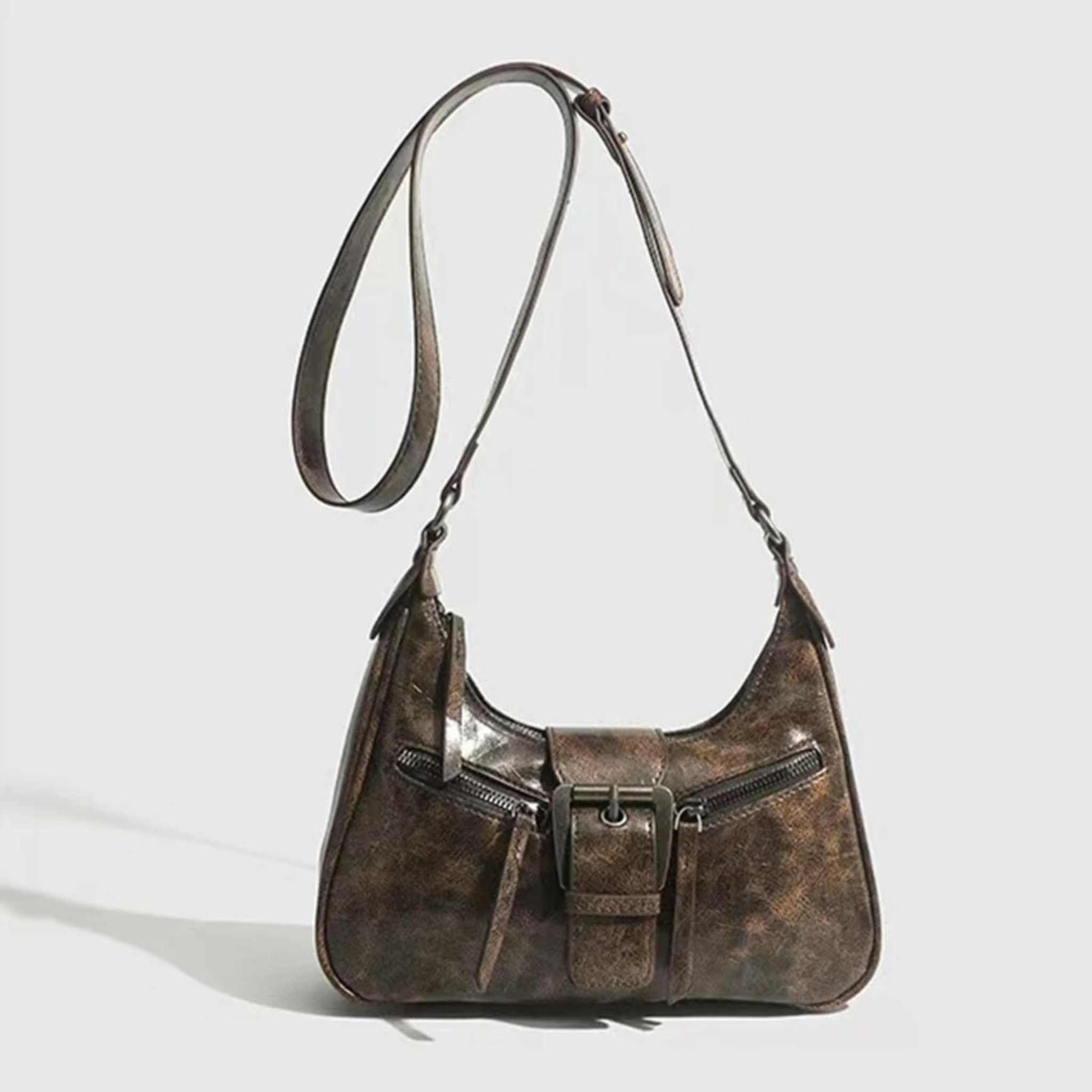 Sac bandoulière femme en similicuir avec sangle réglable - Loris