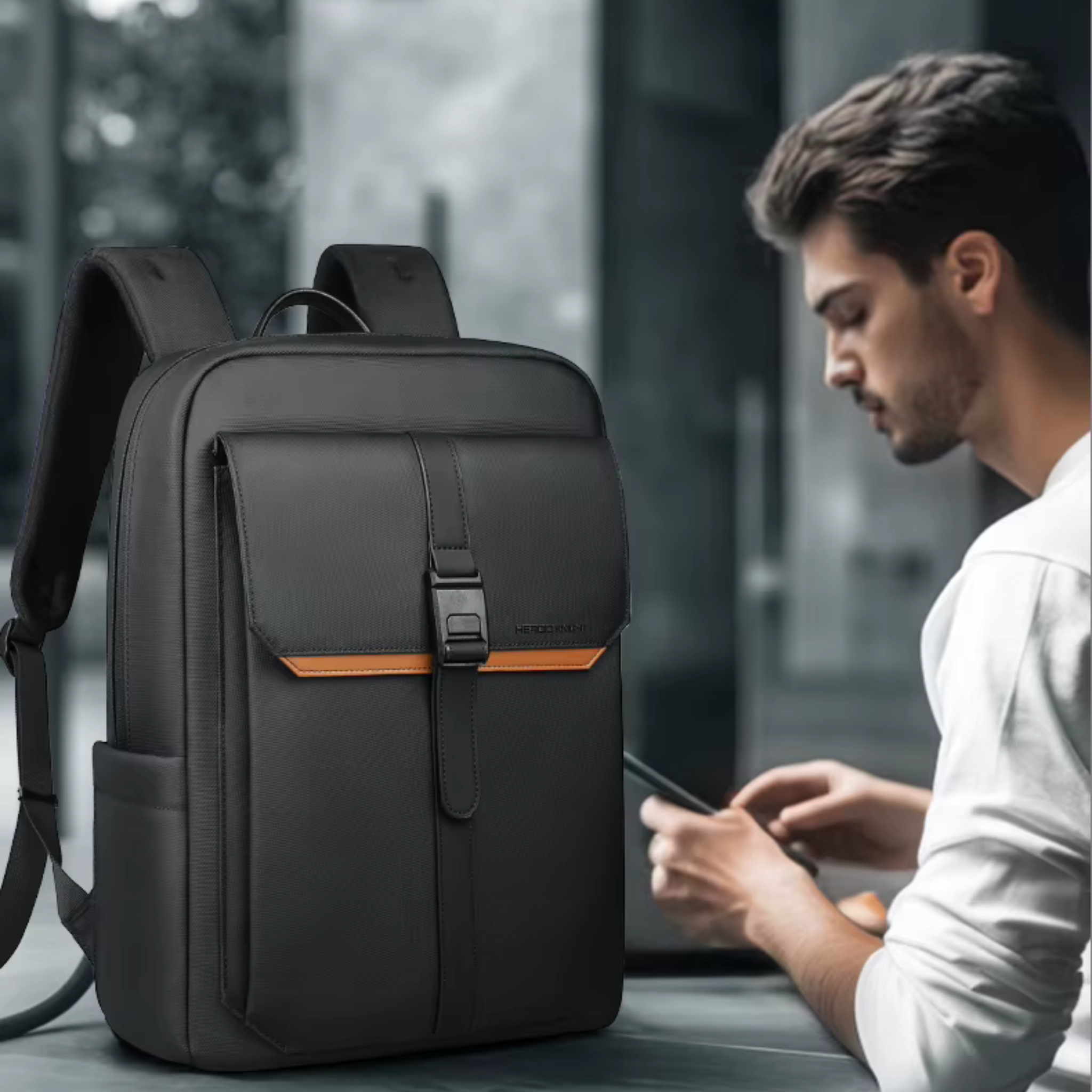 Sac à Dos Ordinateur 15.6" Noir | Nathan