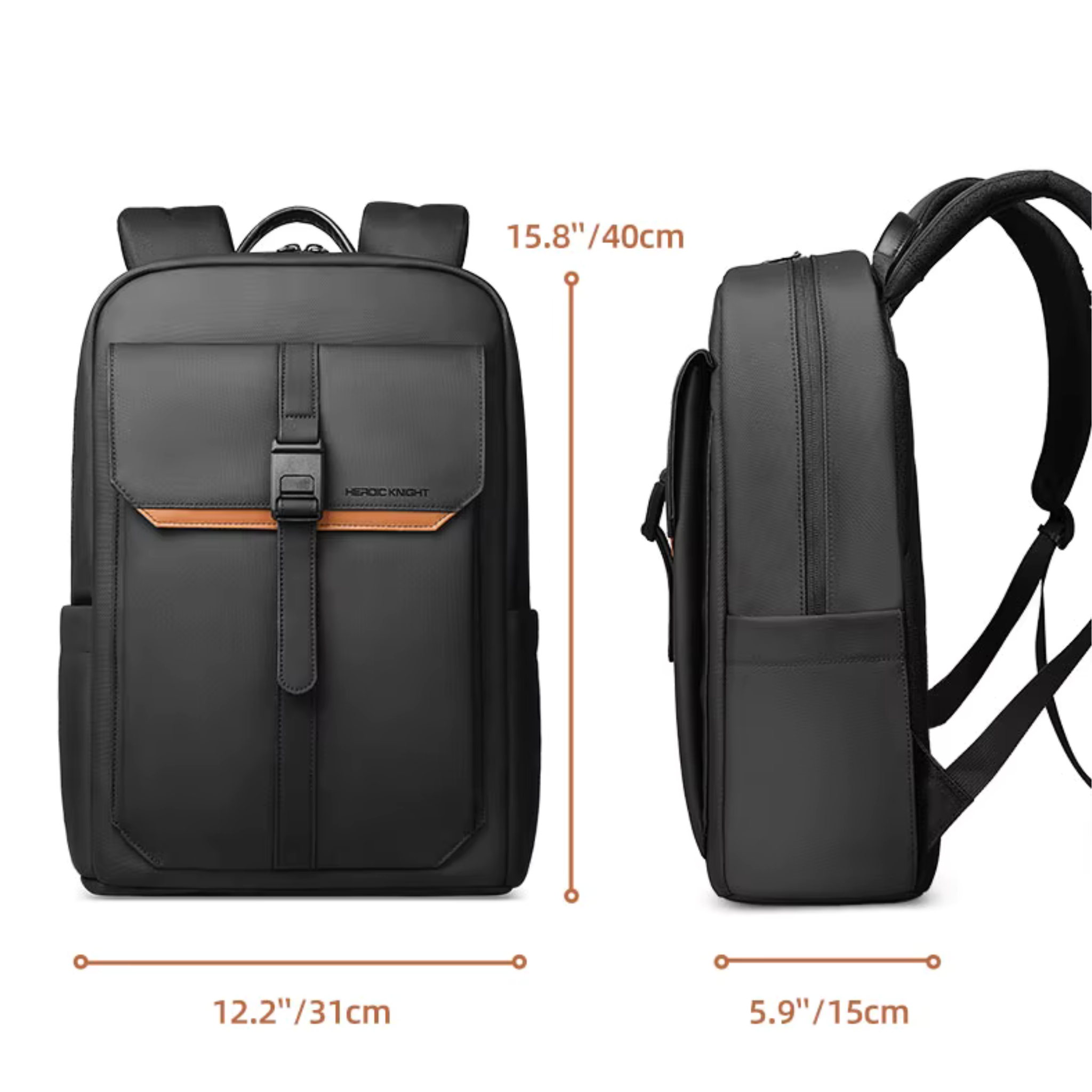Sac à Dos Ordinateur 15.6" Noir | Nathan