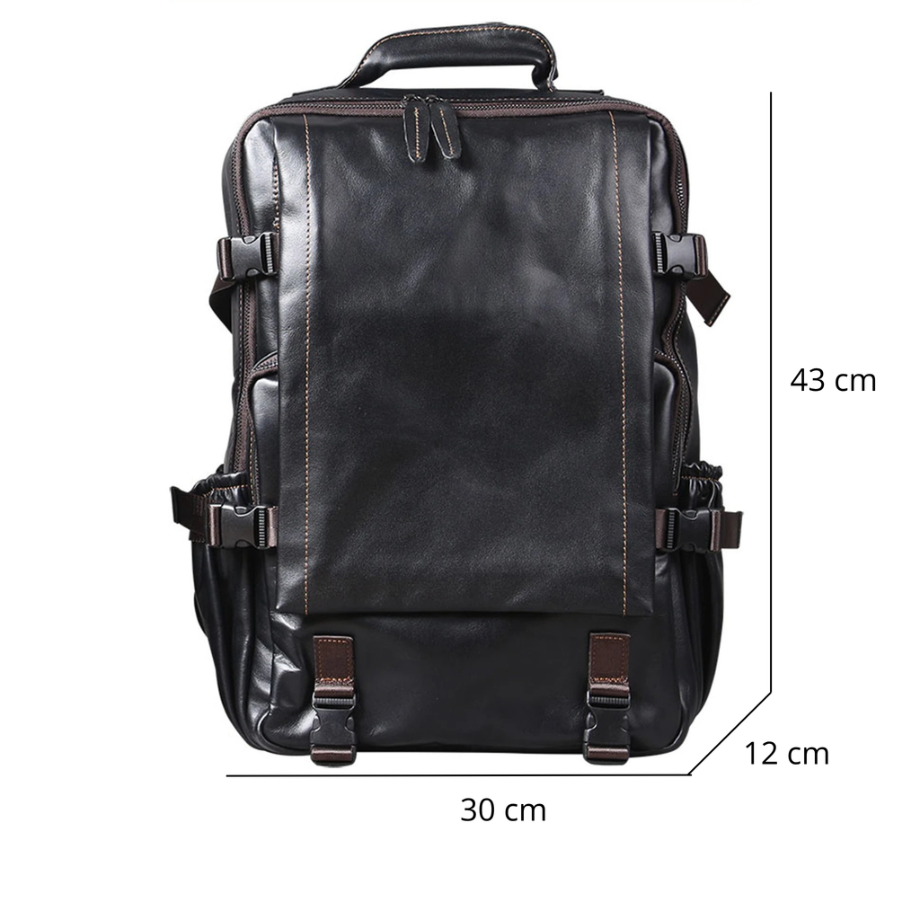 Sac à Dos Cuir Homme Noir | Maxime II