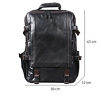 Sac à Dos Cuir Homme Noir | Maxime II