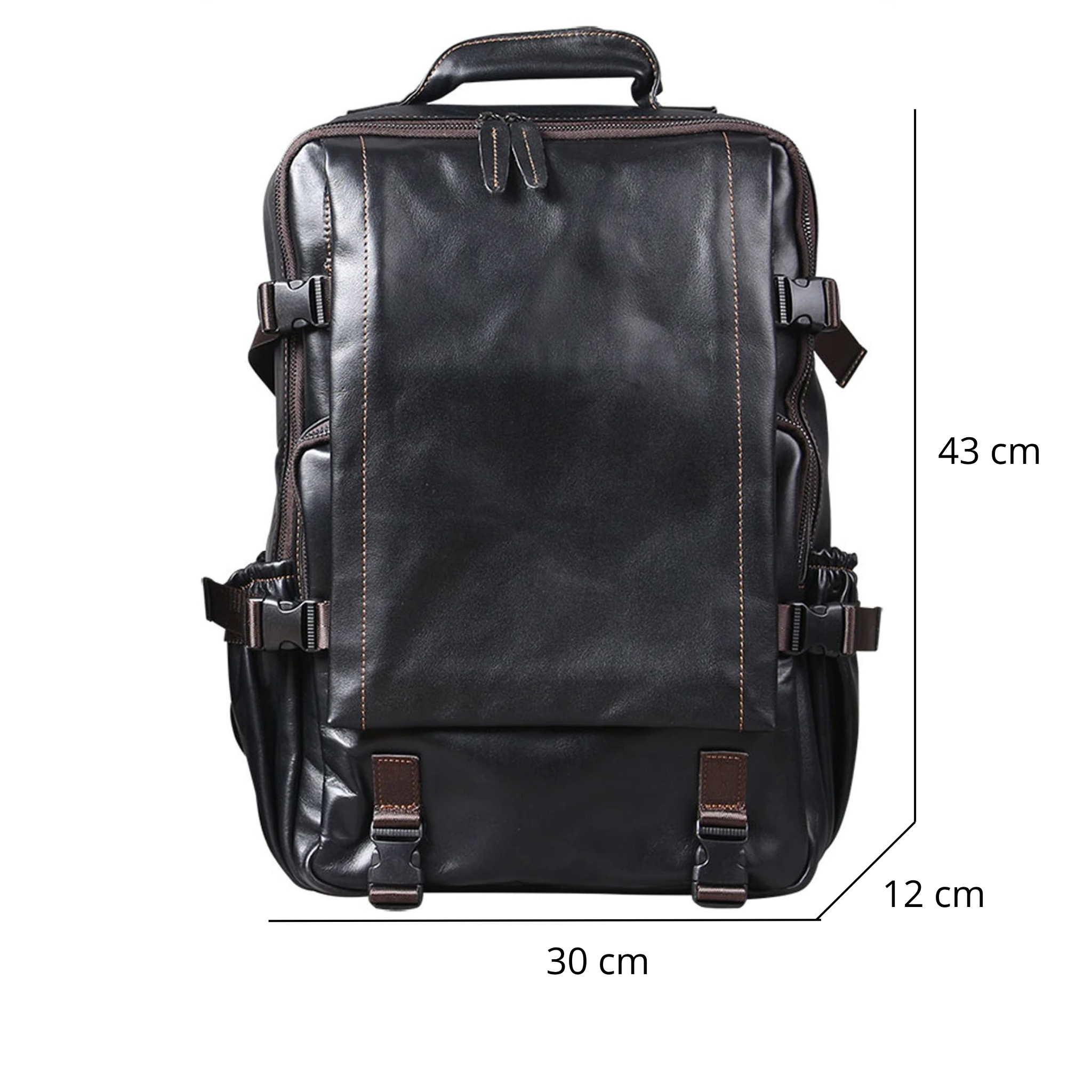 Sac à Dos Cuir Homme Noir | Maxime II