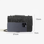 Sac bandoulière femme élégant à chaîne pour soirées et événements - Noctara