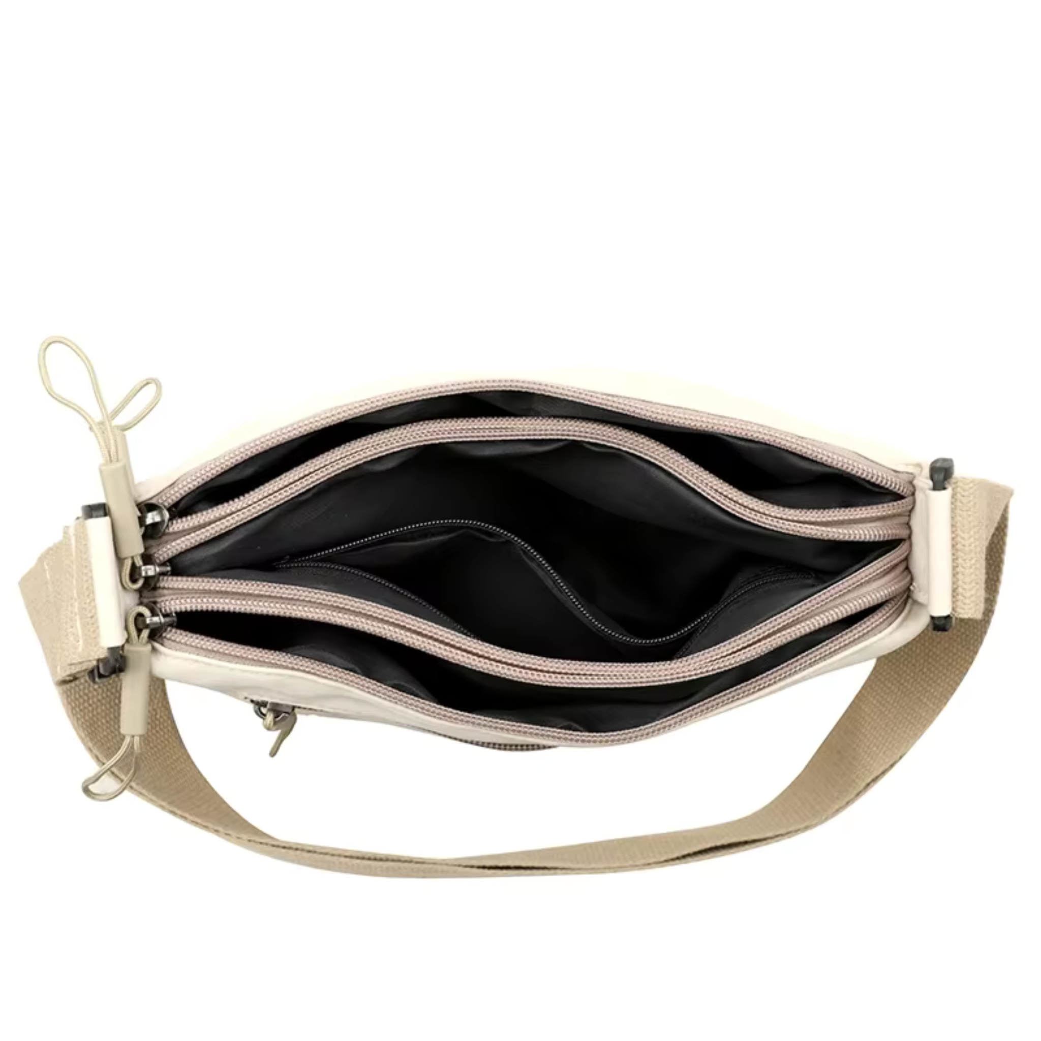 Sac bandoulière femme grande capacité multi-poches en toile - Kavera
