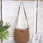 Sac bandoulière femme tressé à la main - Linaé