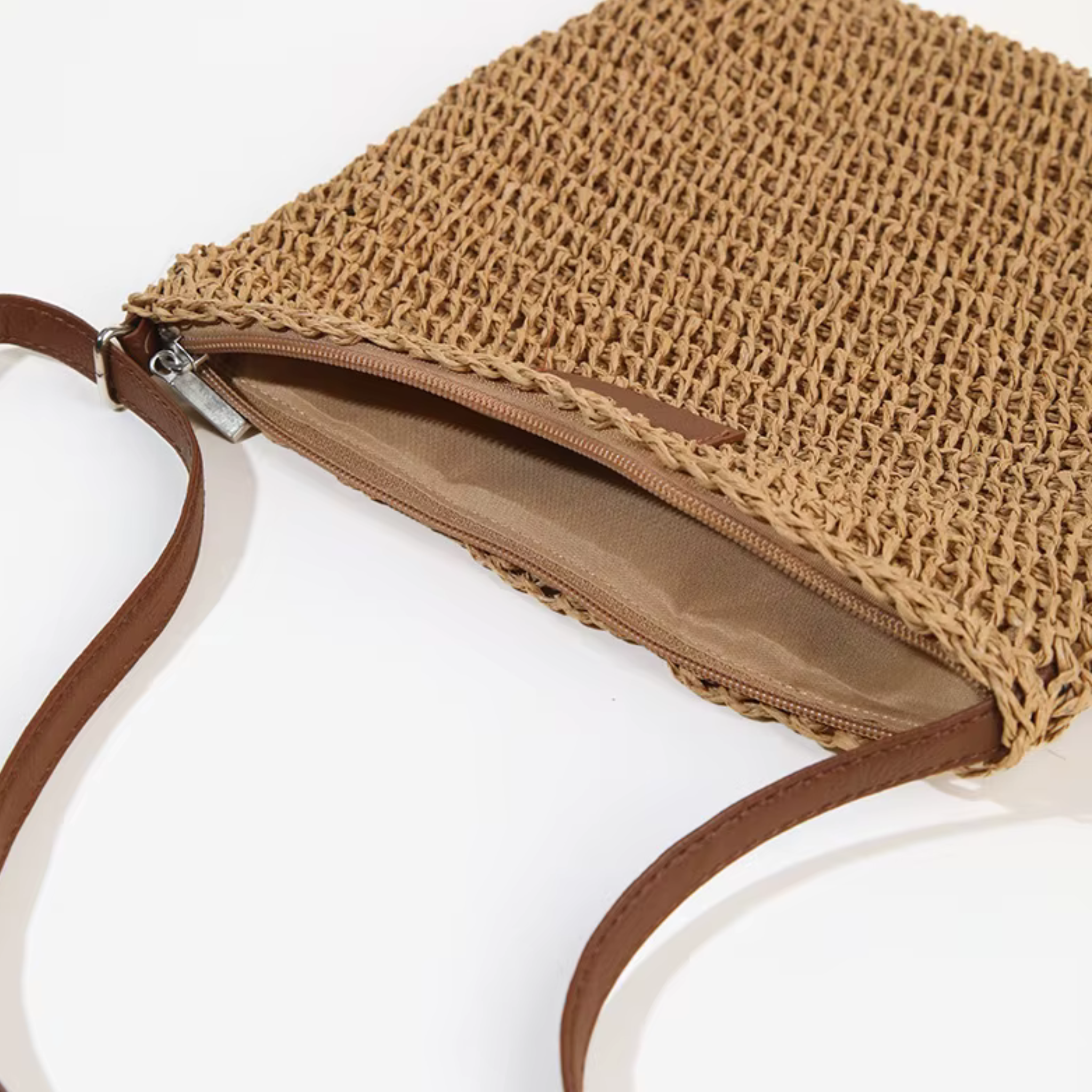 Sac bandoulière femme tressé à la main - Linaé