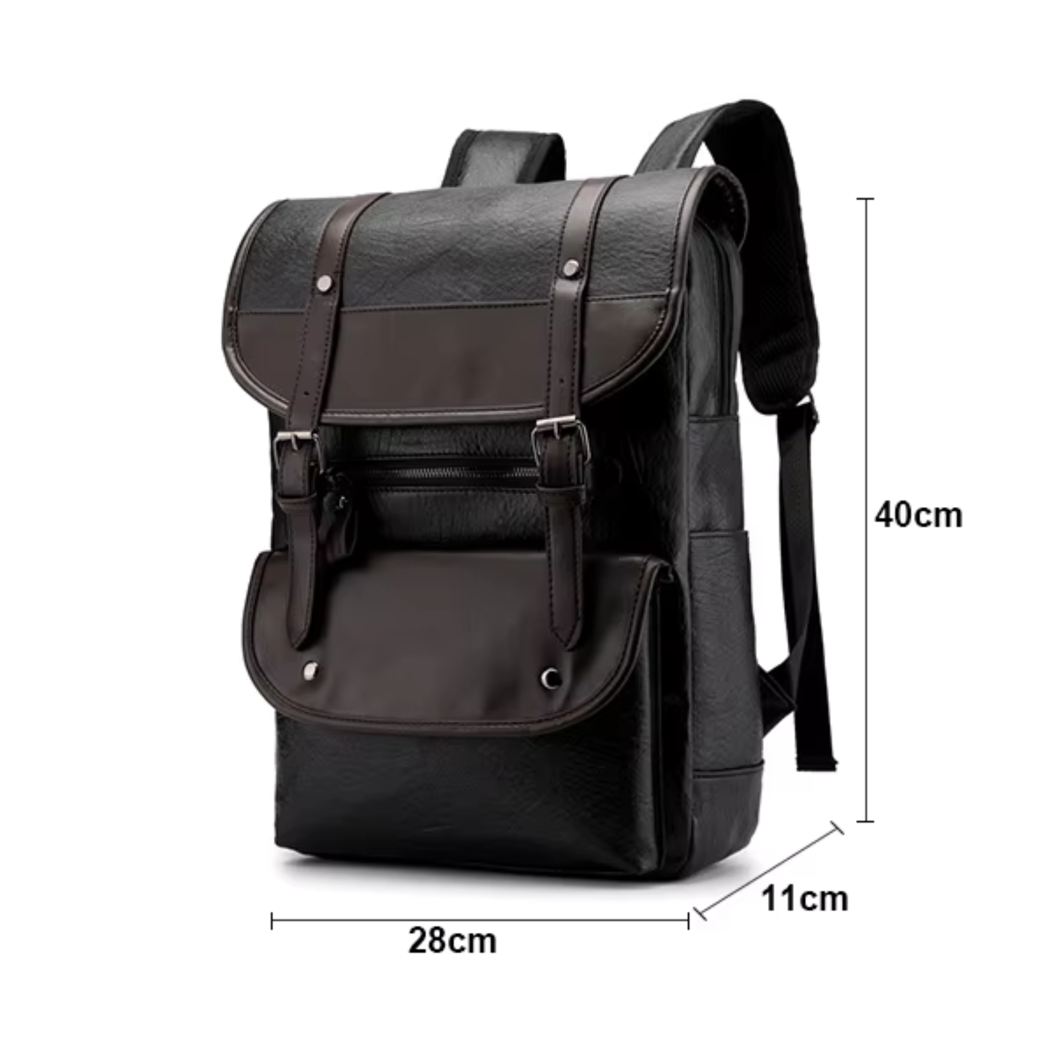 Sac à Dos Homme Cuir Marron Foncé  | Alex