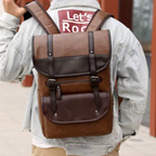 Sac à Dos Homme Cuir Marron Foncé  | Alex