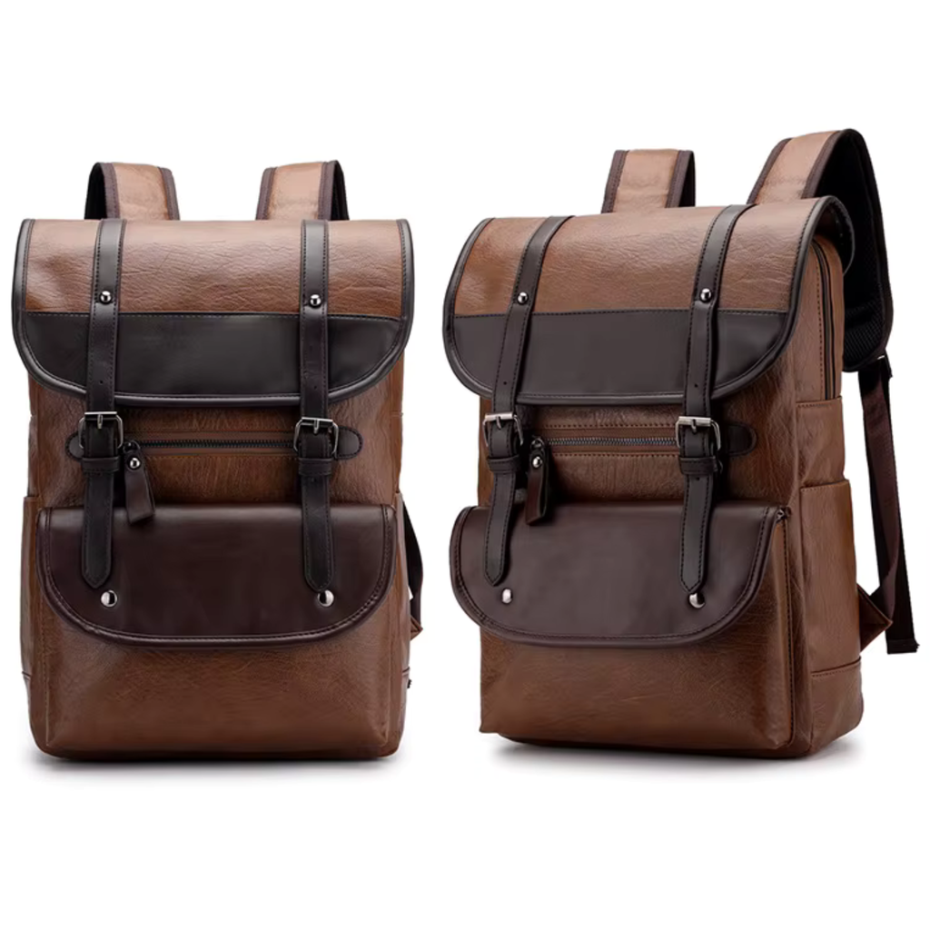 Sac à Dos Homme Cuir Marron Foncé  | Alex