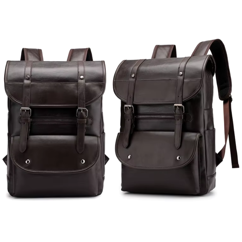 Sac à Dos Homme Cuir Marron Foncé  | Alex