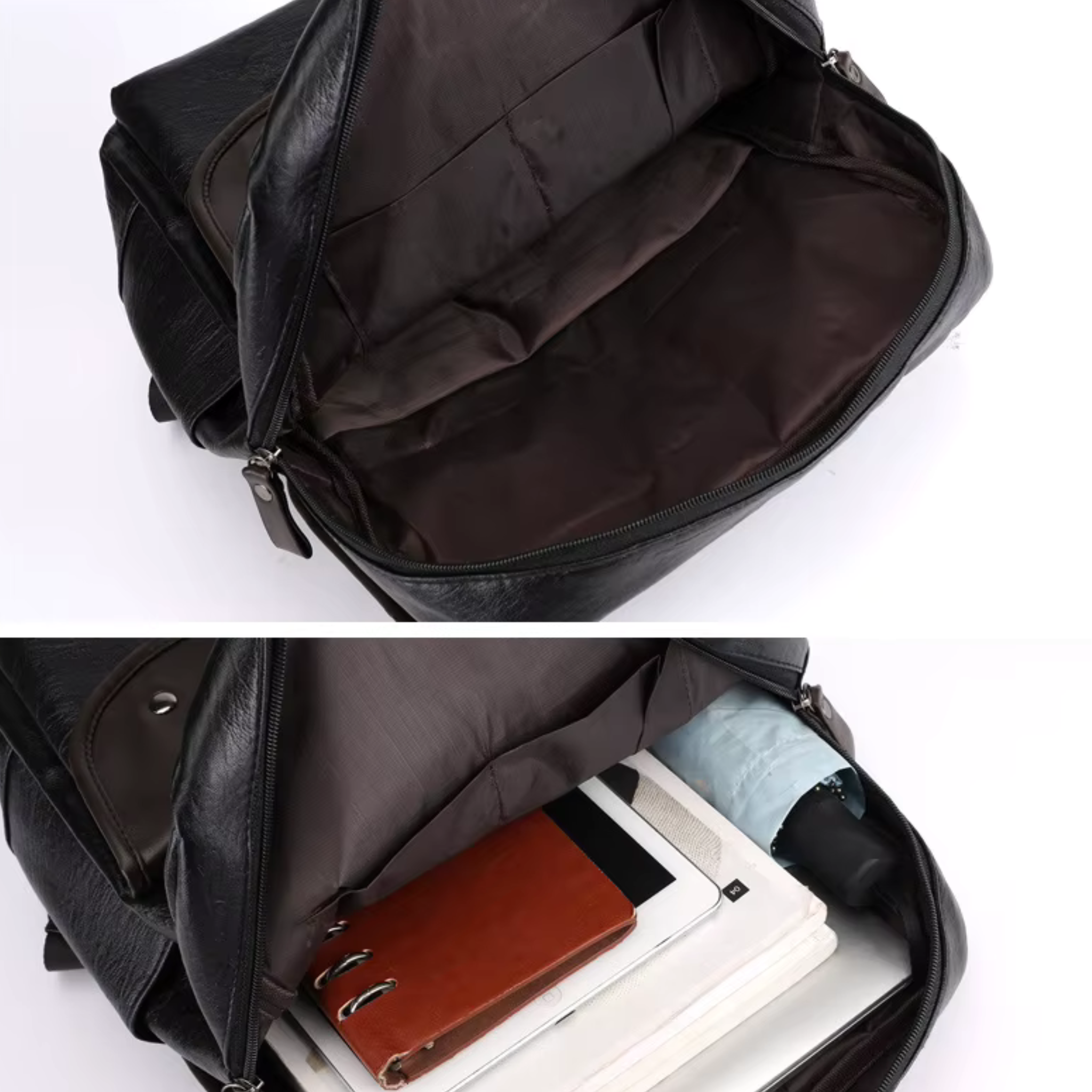 Sac à Dos Homme Cuir Marron Foncé  | Alex