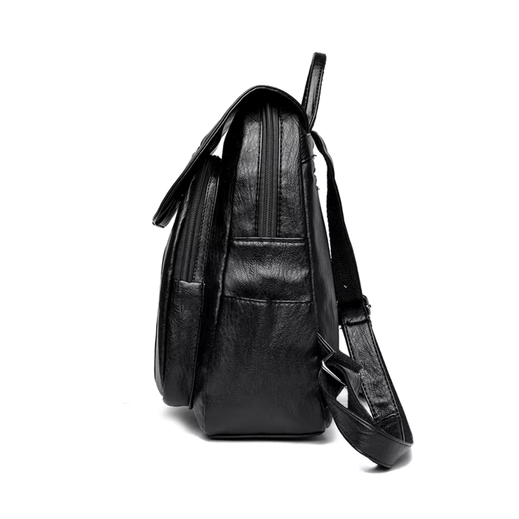 Sac à Dos en Cuir Pour Femme Noir | Camille