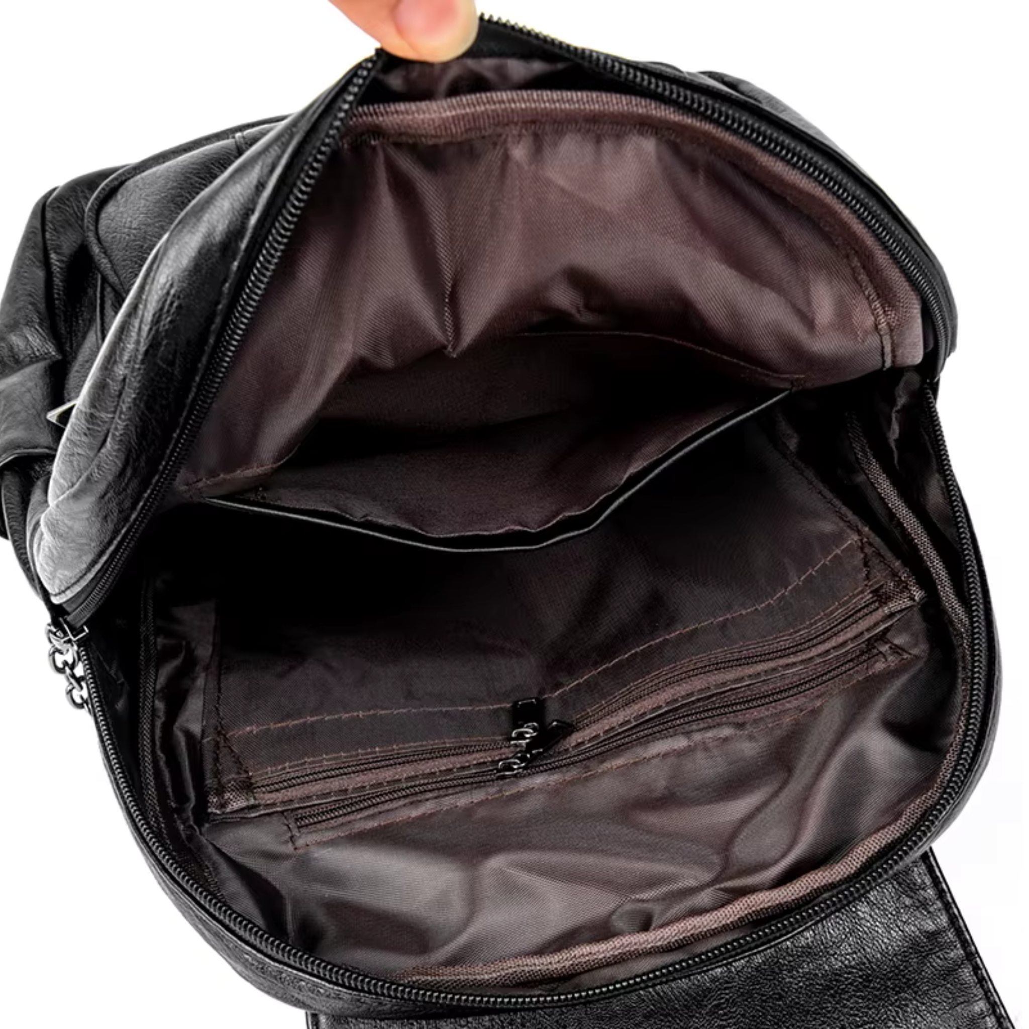 Sac à Dos en Cuir Pour Femme Noir | Camille