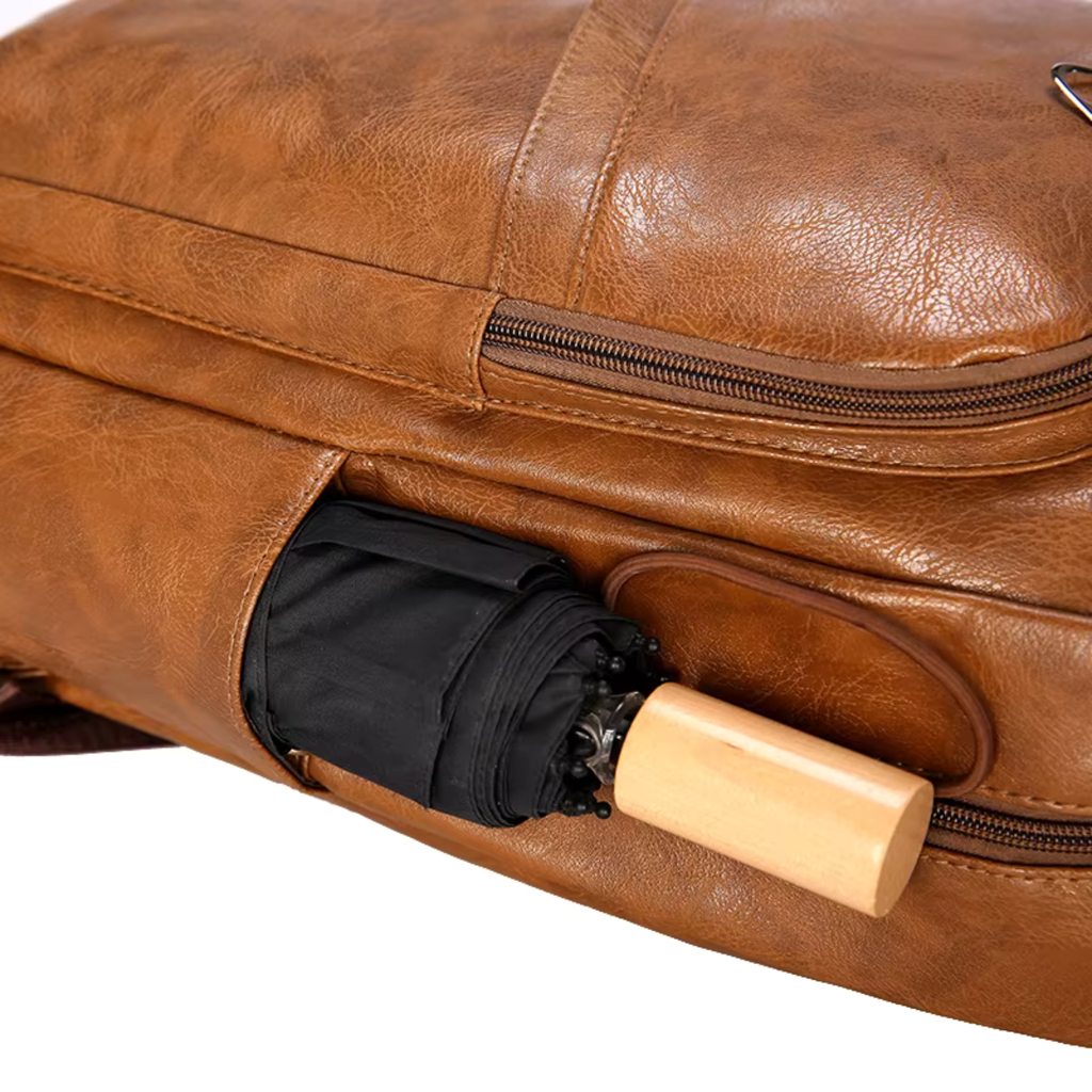 Sac à Dos en Cuir Homme Marron Foncé | Raphaël