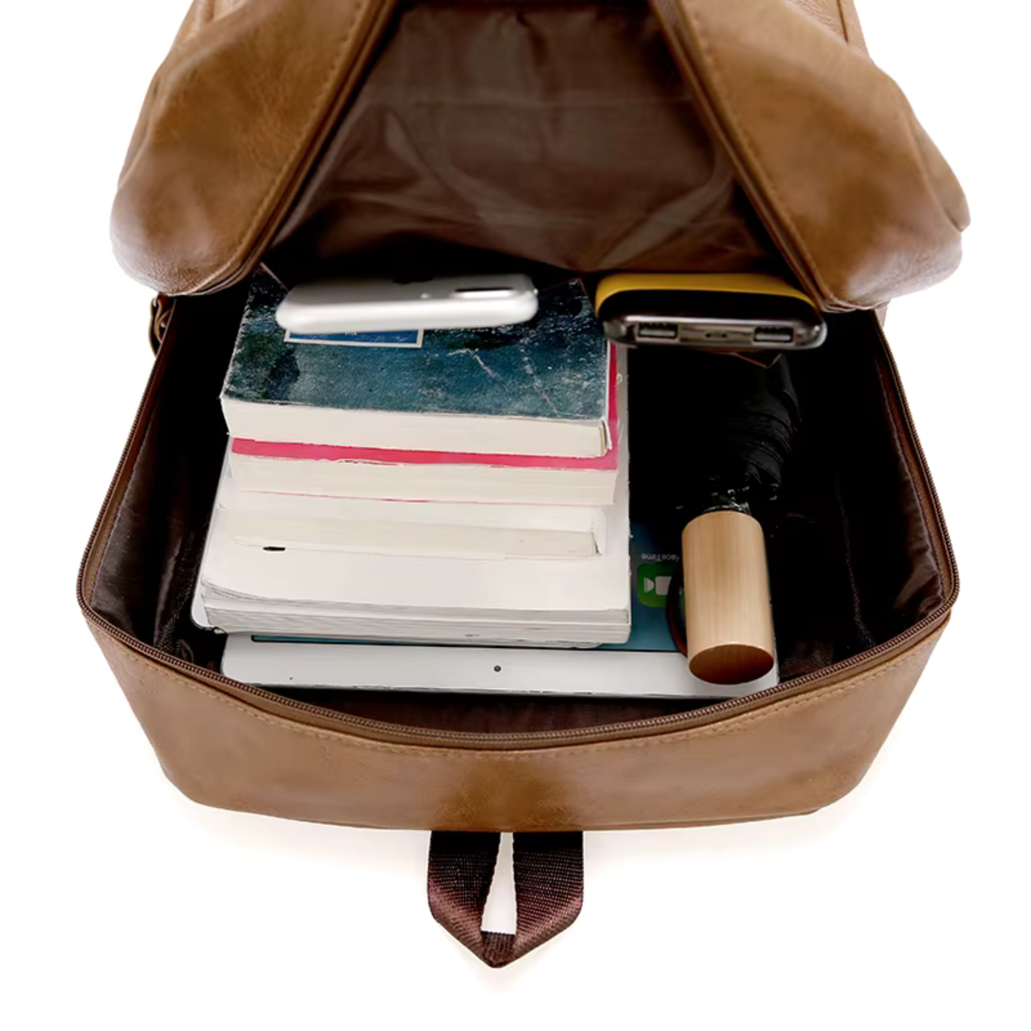 Sac à Dos en Cuir Homme Marron Foncé | Raphaël