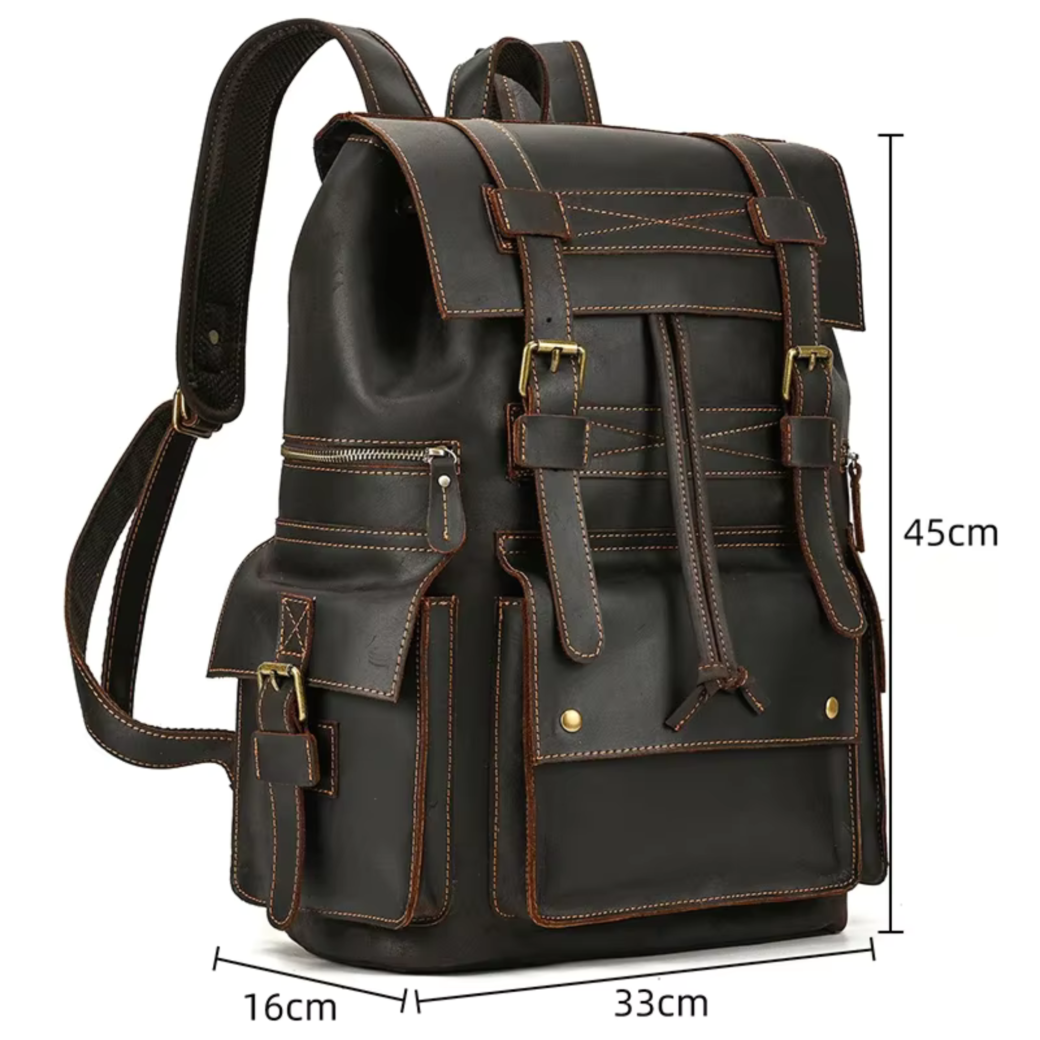 Sac à Dos Cuir Homme Marron | Bastien