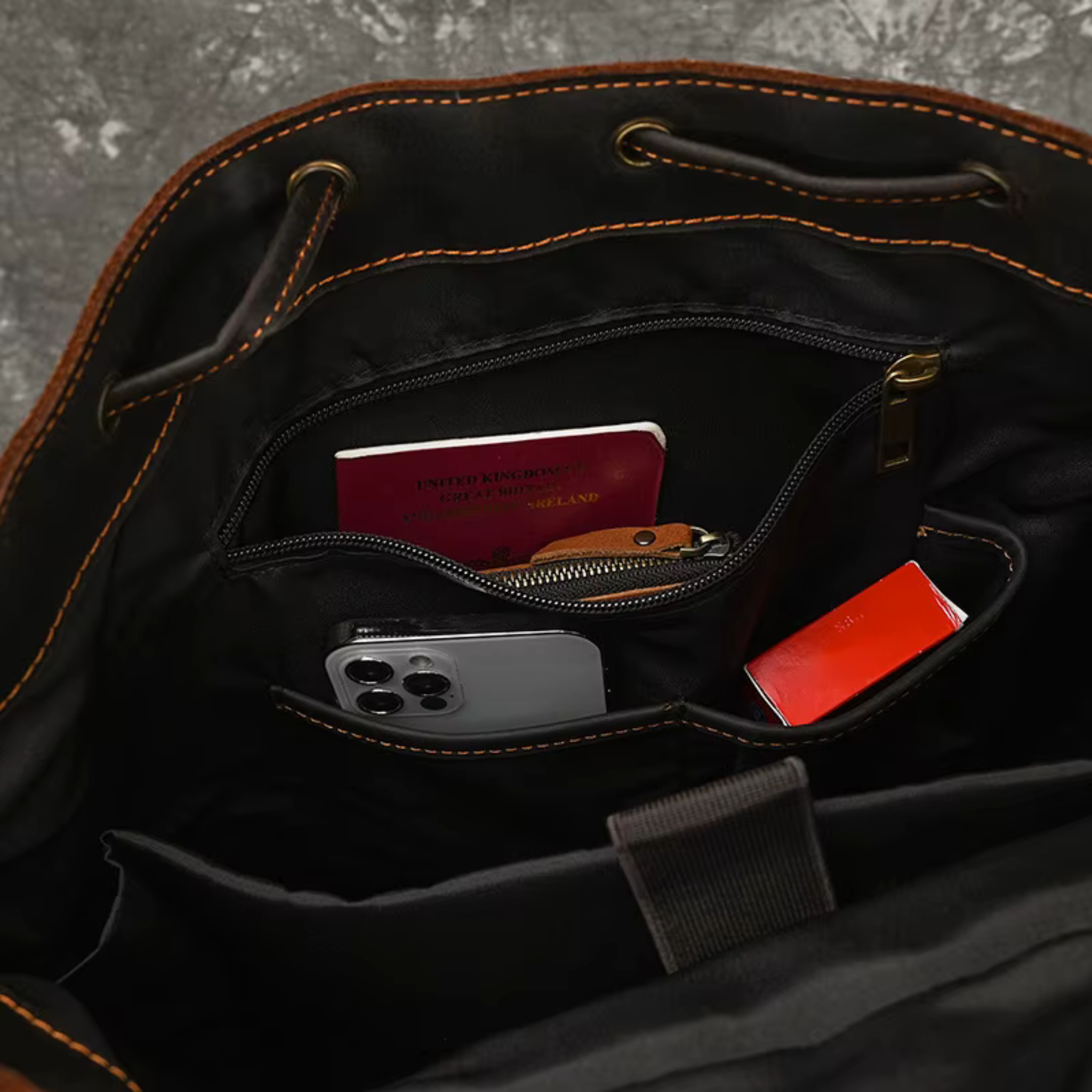 Sac à Dos Cuir Homme Marron | Bastien