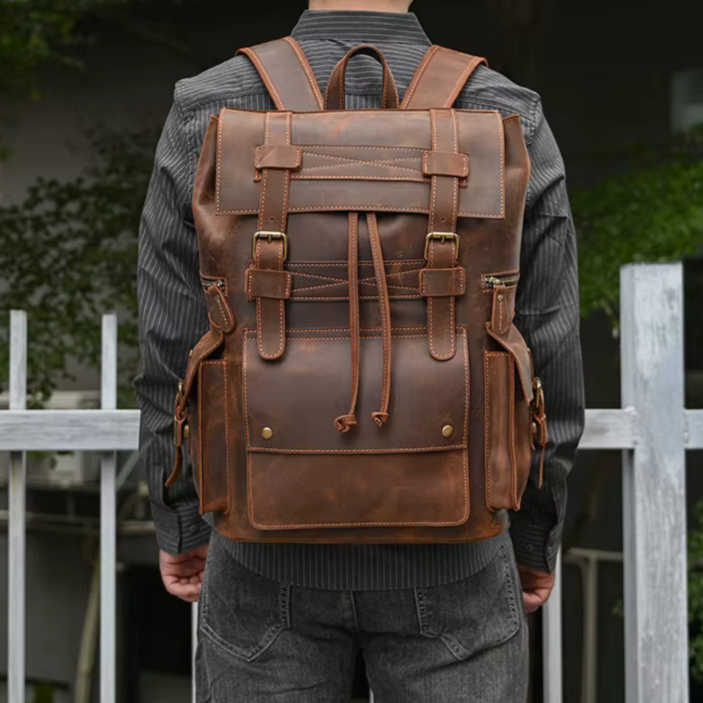 Sac à Dos Cuir Homme Marron | Bastien