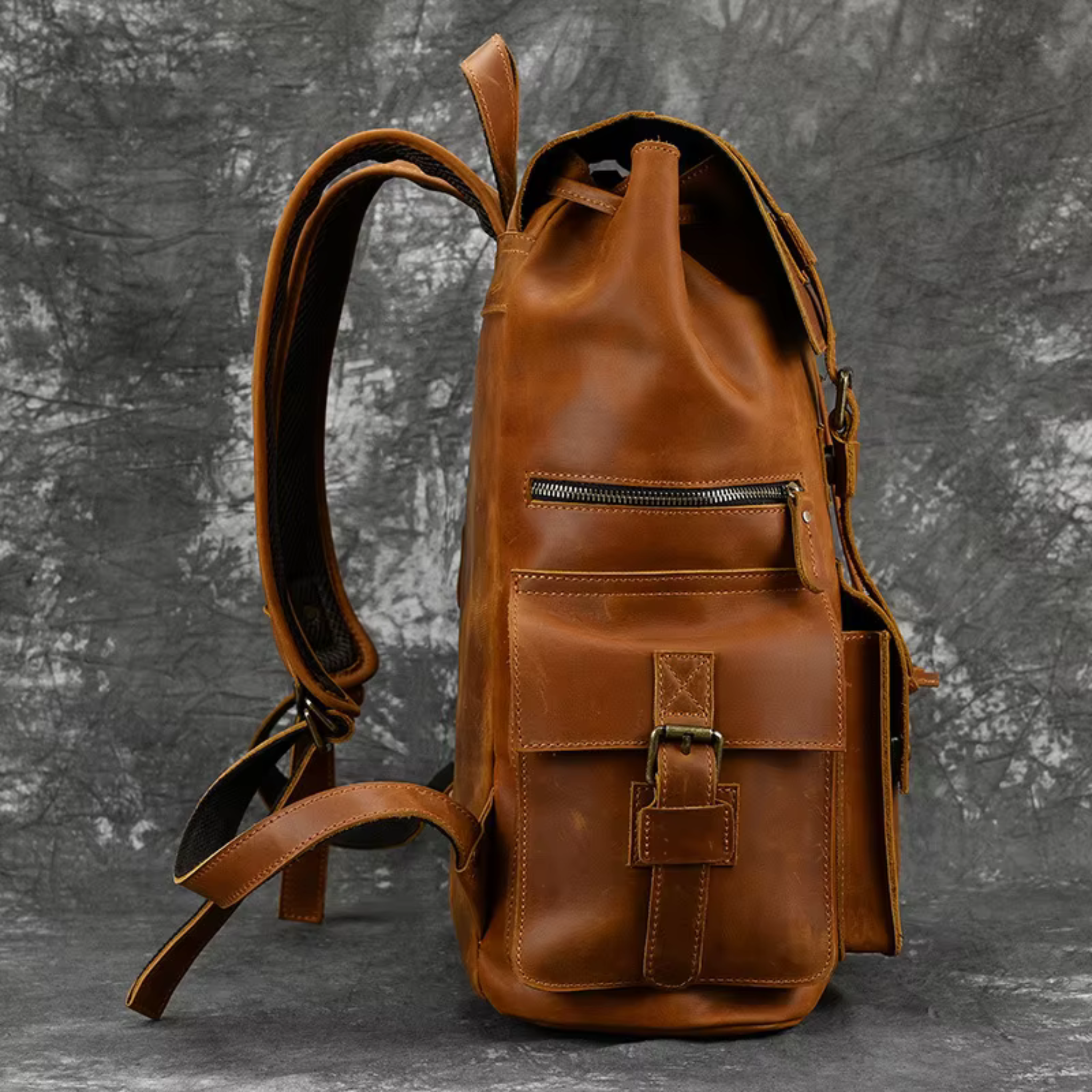 Sac à Dos Cuir Homme Marron | Bastien