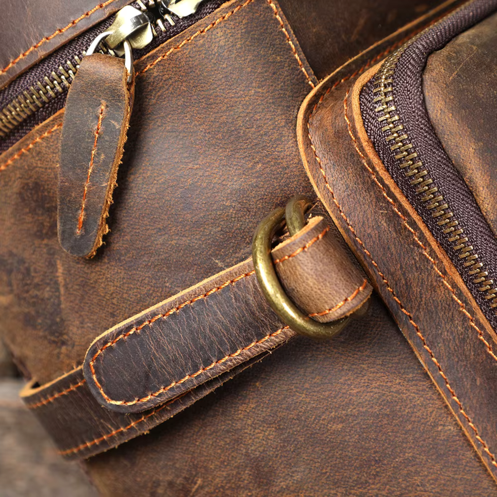 Sac à Dos Cuir Homme Marron Vintage | Léon