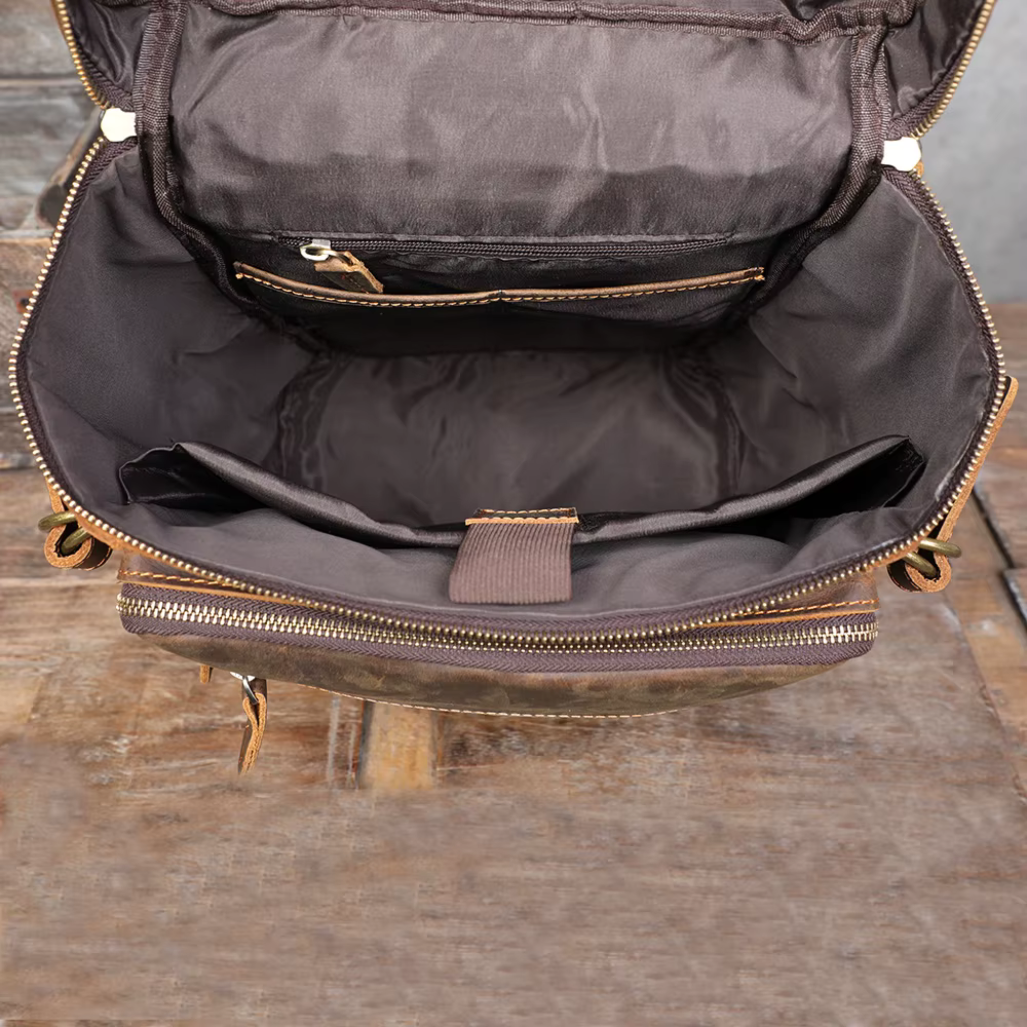 Sac à Dos Cuir Homme Marron Vintage | Léon