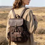 Sac à Dos Cuir Femme Vintage Café | Chloé