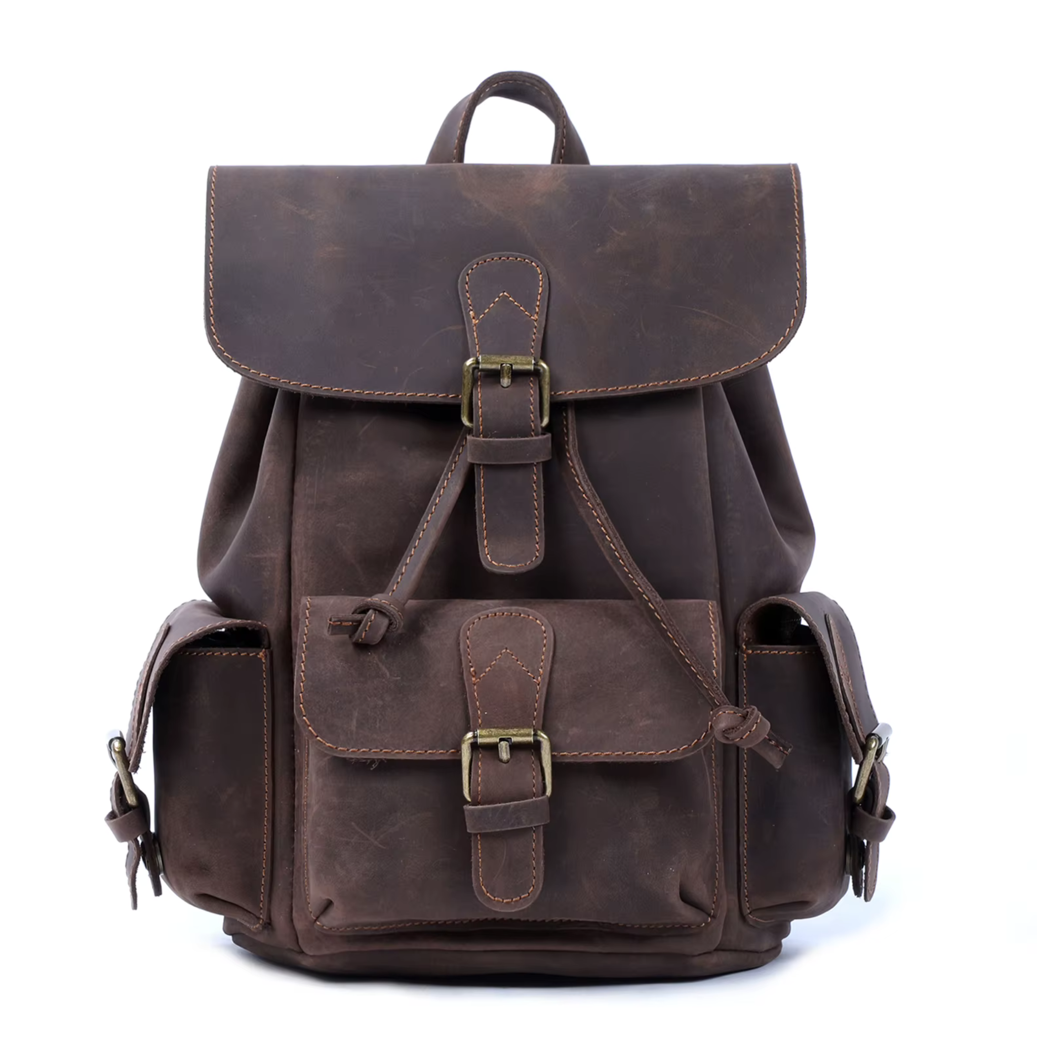 Sac à Dos Cuir Femme Vintage Café | Chloé
