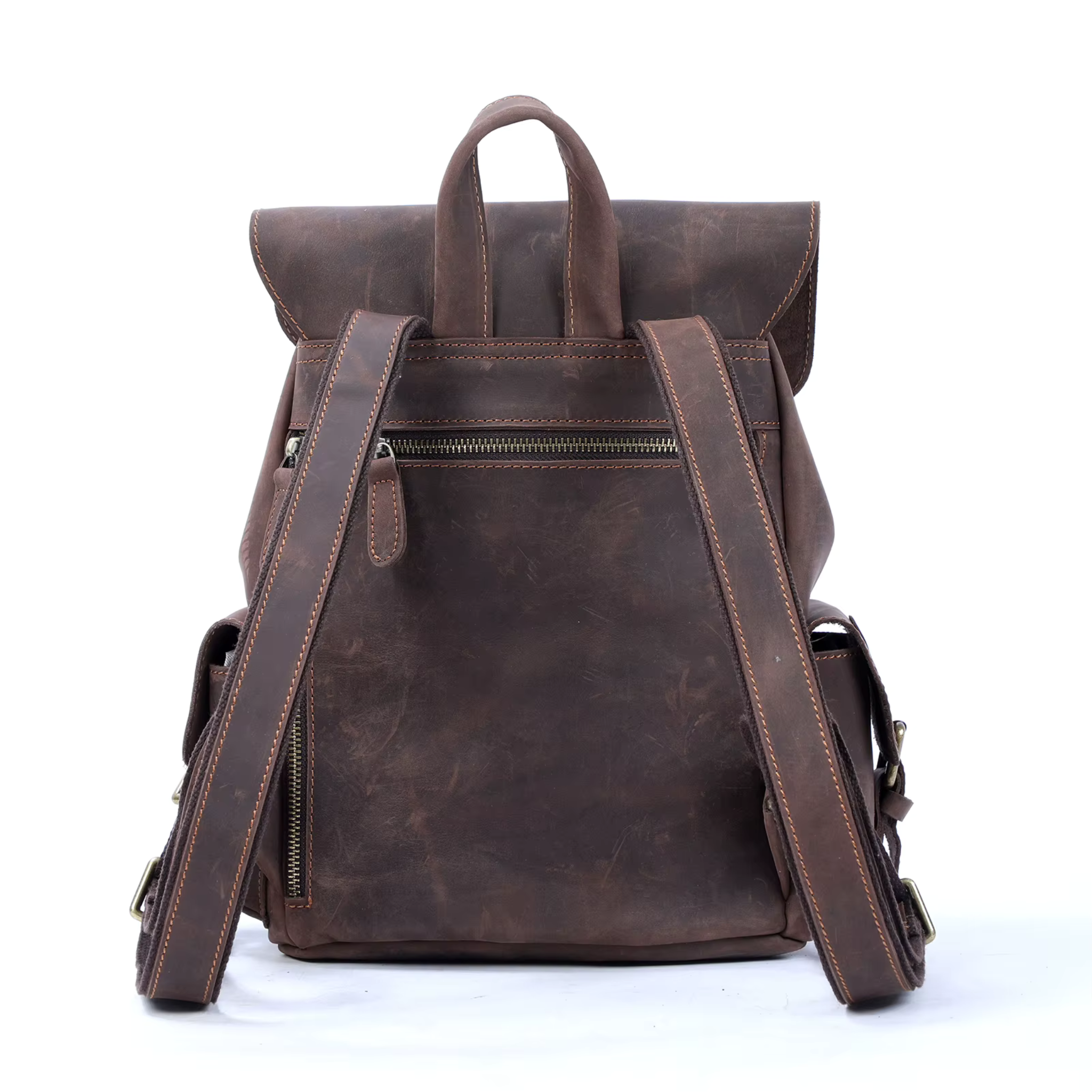 Sac à Dos Cuir Femme Vintage Café | Chloé