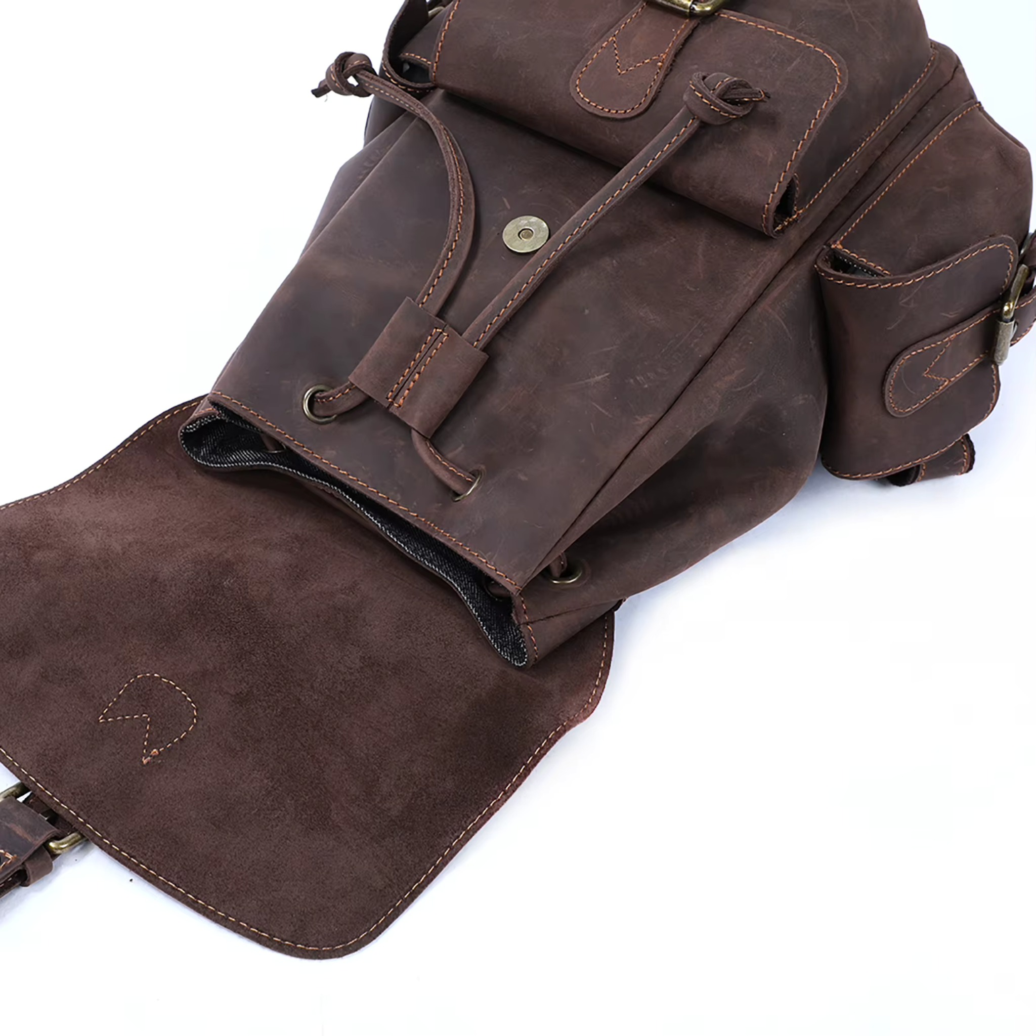 Sac à Dos Cuir Femme Vintage Café | Chloé
