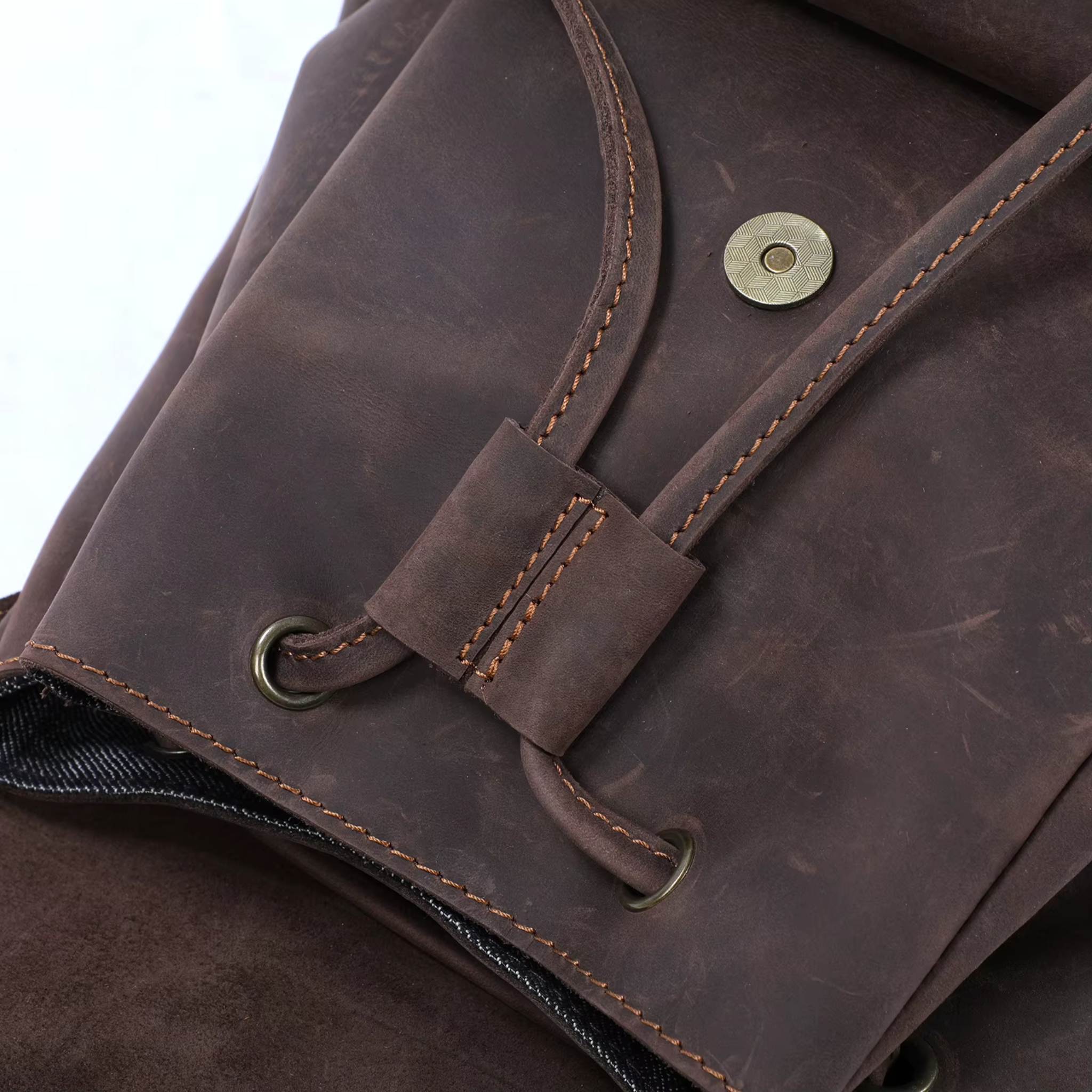 Sac à Dos Cuir Femme Vintage Café | Chloé