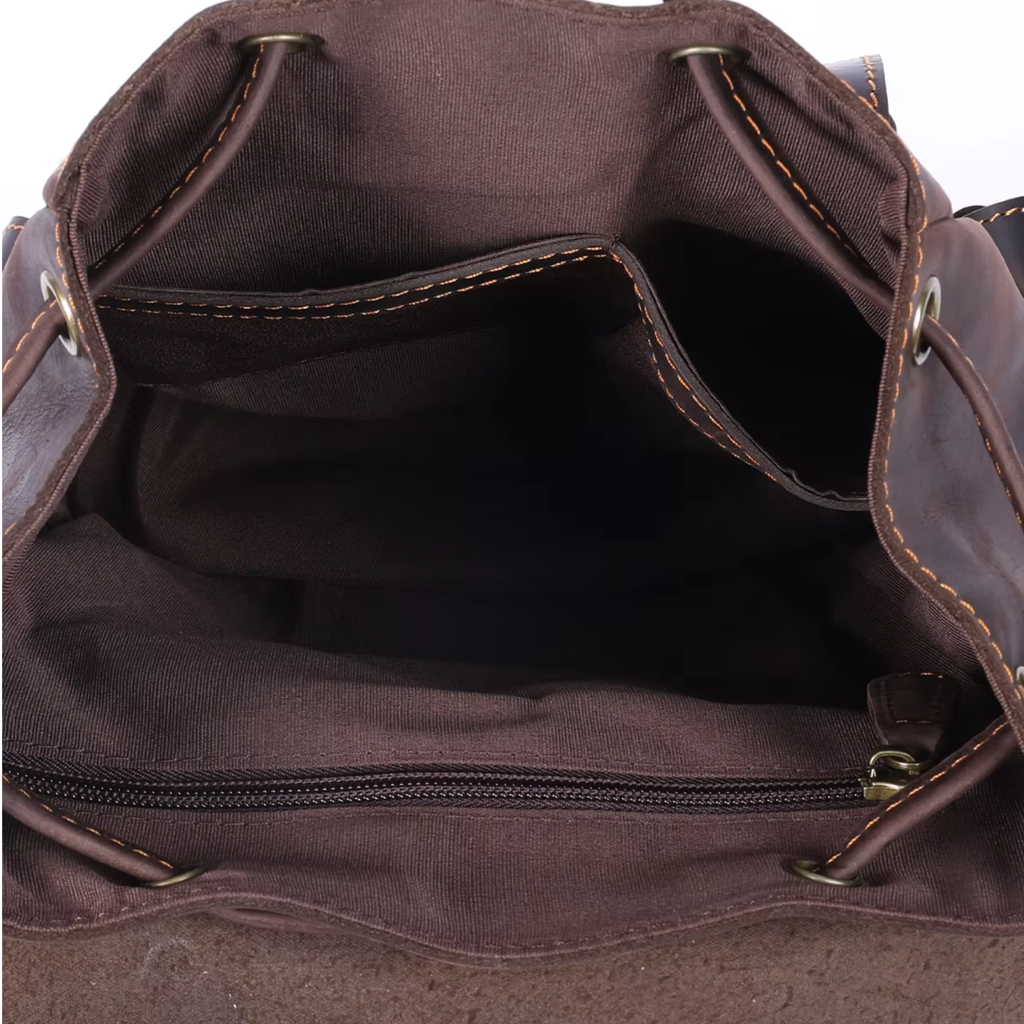 Sac à Dos Cuir Femme Vintage Café | Chloé
