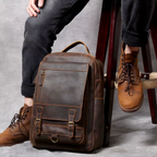 Sac à Dos Cuir Homme Café | Bastien II