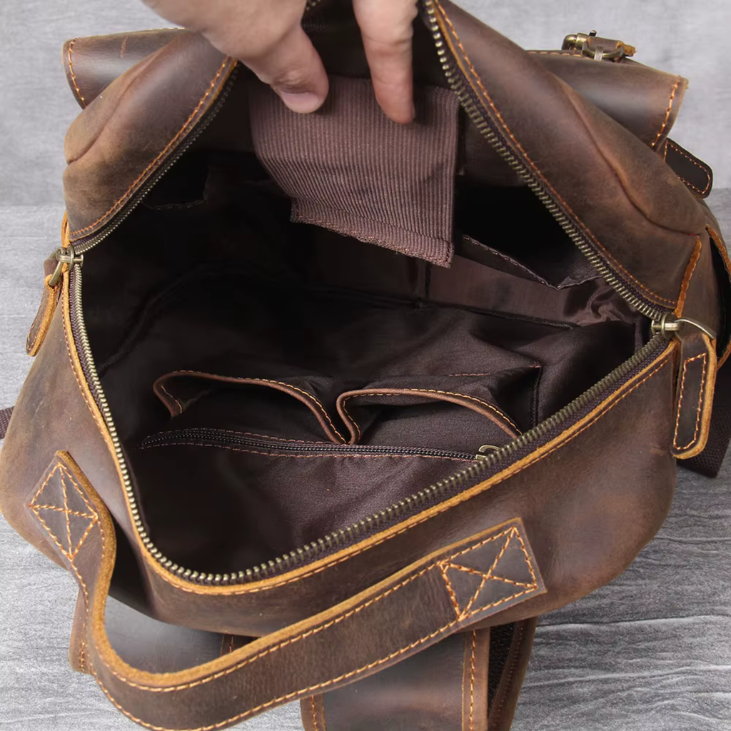 Sac à Dos Cuir Homme Café | Bastien II