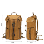 Sac à Dos Vintage Toile Homme Femme Marron | Axel