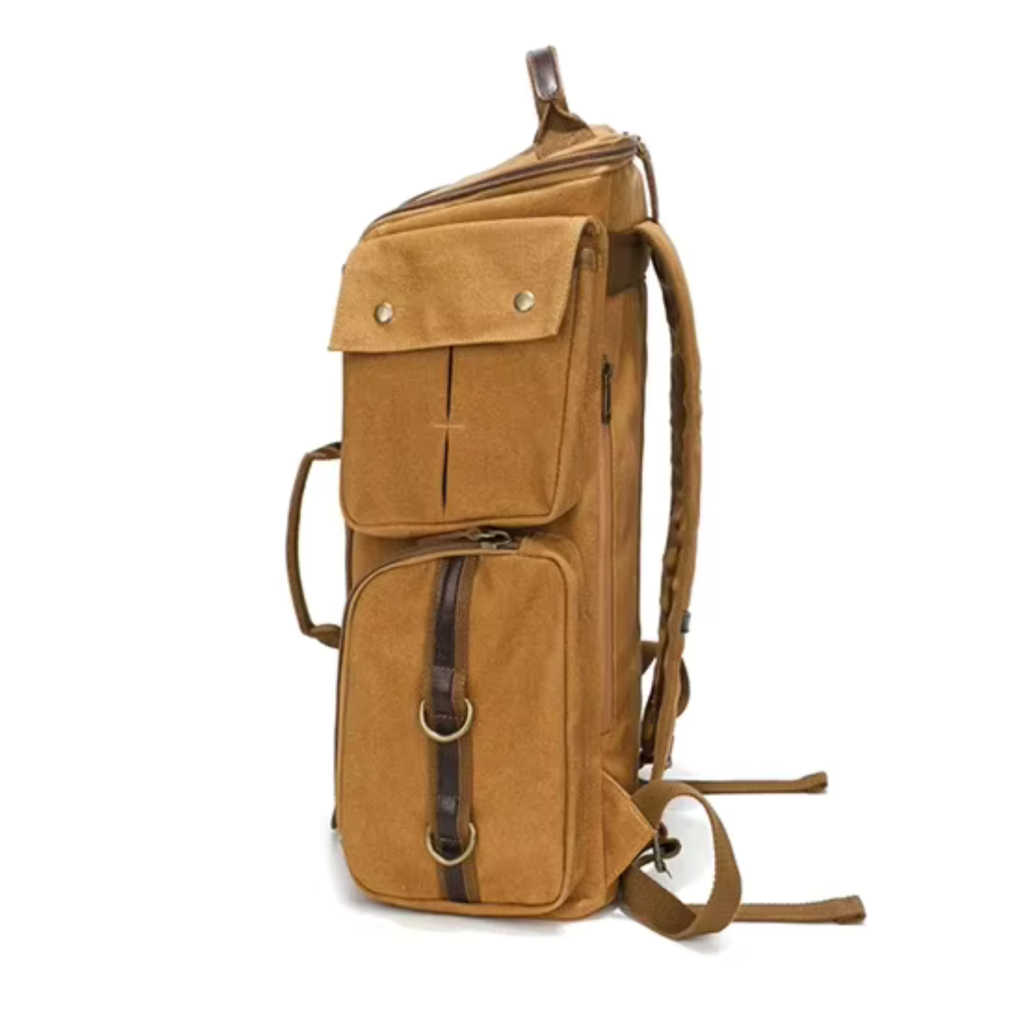 Sac à Dos Vintage Toile Homme Femme Marron | Axel