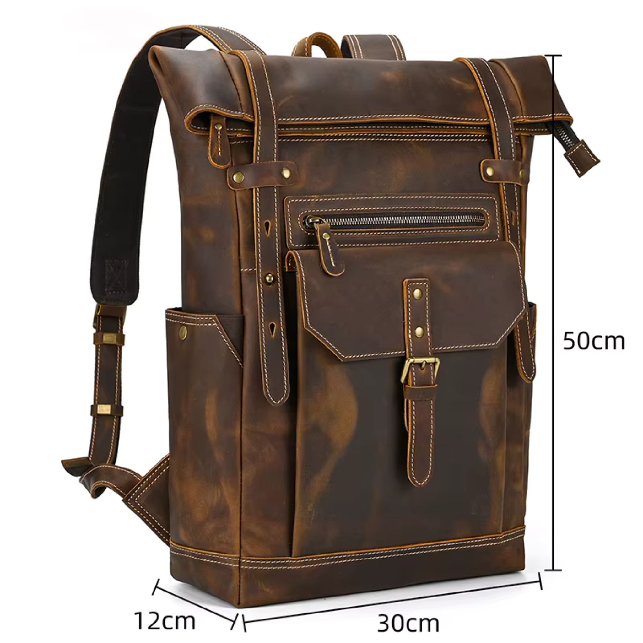 Sac à Dos Cuir Homme Marron Vintage | Arthur