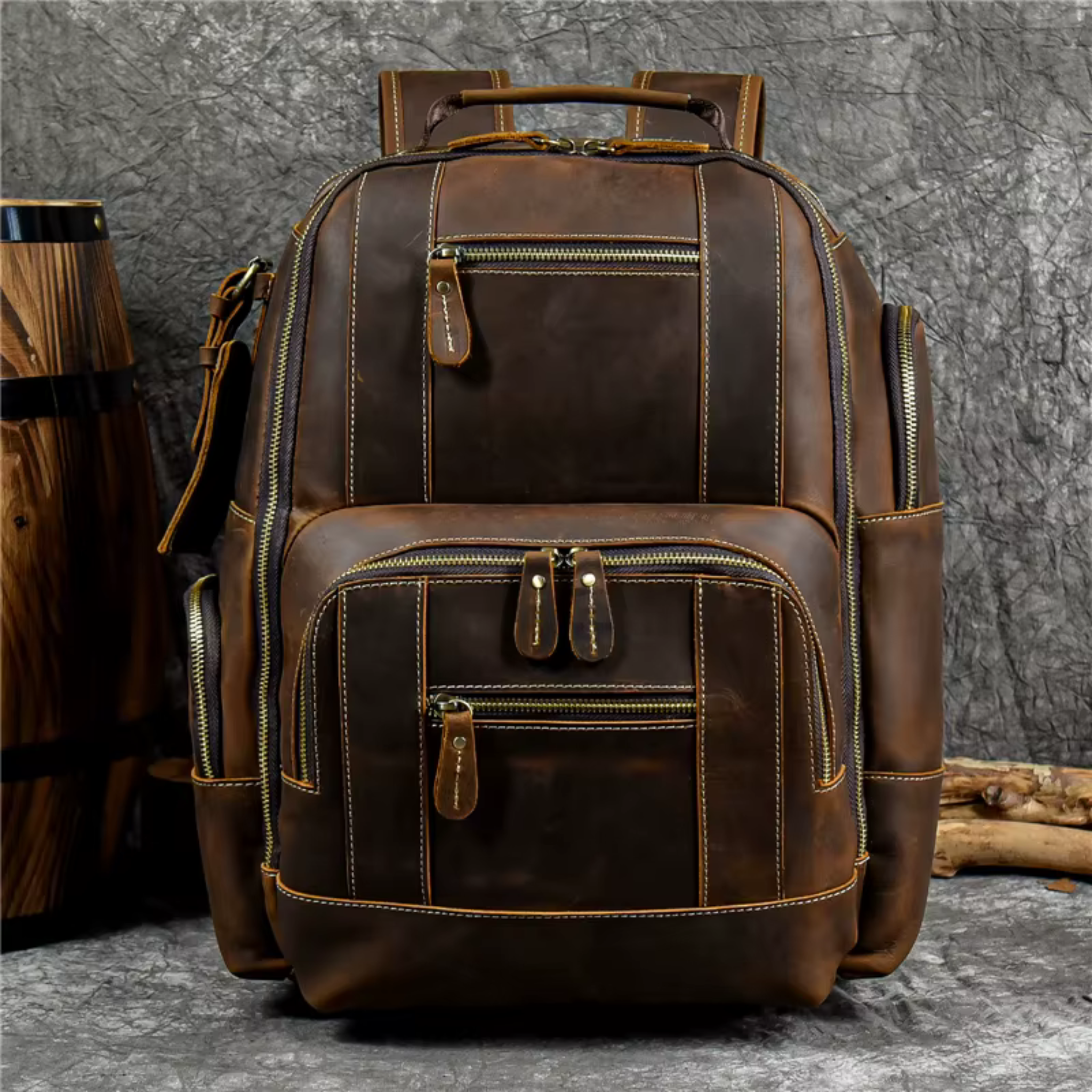 Sac à Dos Cuir Homme Marron | Edouard