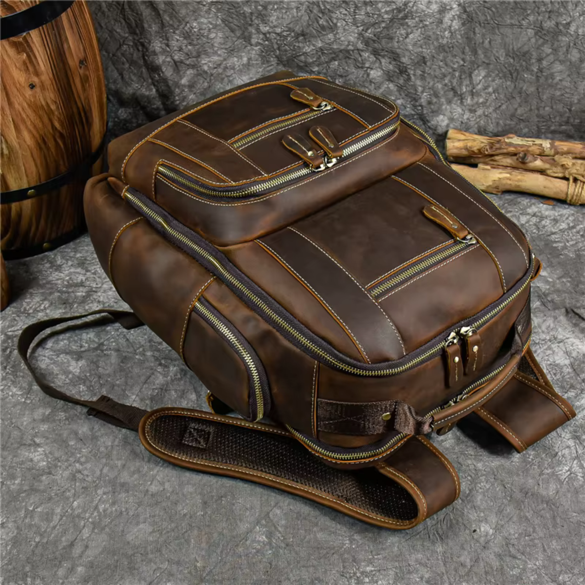 Sac à Dos Cuir Homme Marron | Edouard