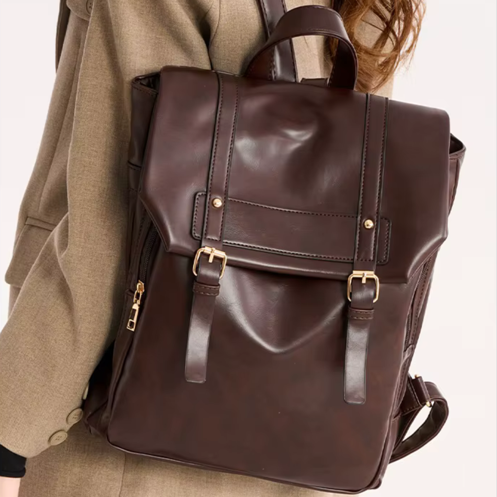 Sac à Dos Femme Style Vintage Chocolat | Victoria