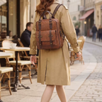 Sac à Dos Femme Style Vintage Marron | Margaux