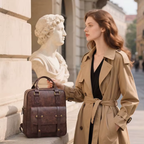 Sac à Dos Femme Style Vintage Marron | Margaux
